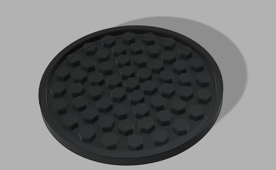 Dessous de verre hexagonal
